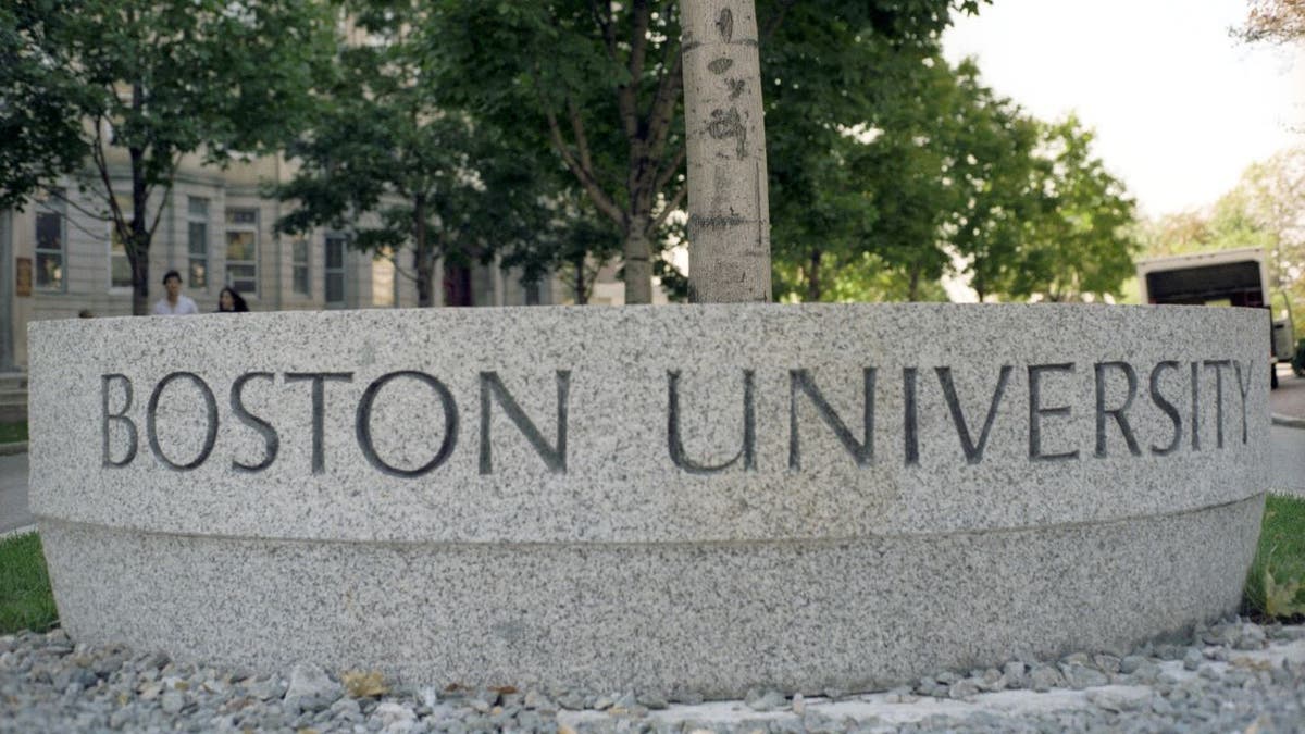 Boston University sign