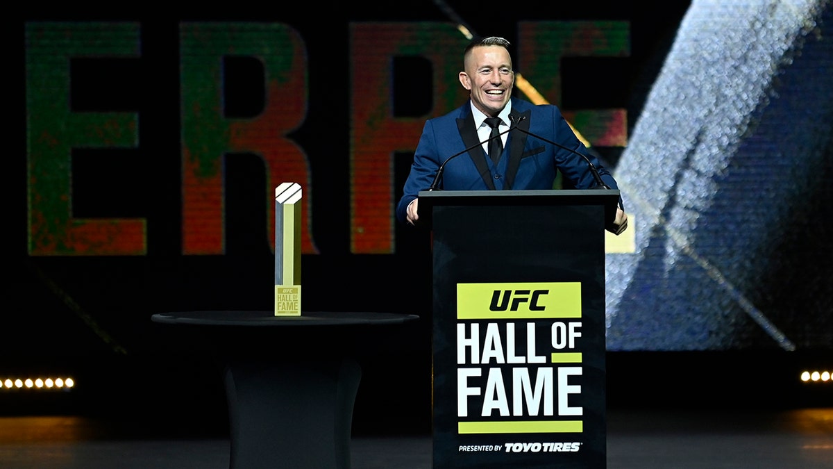 GSP at the Hall of Fame ceremony