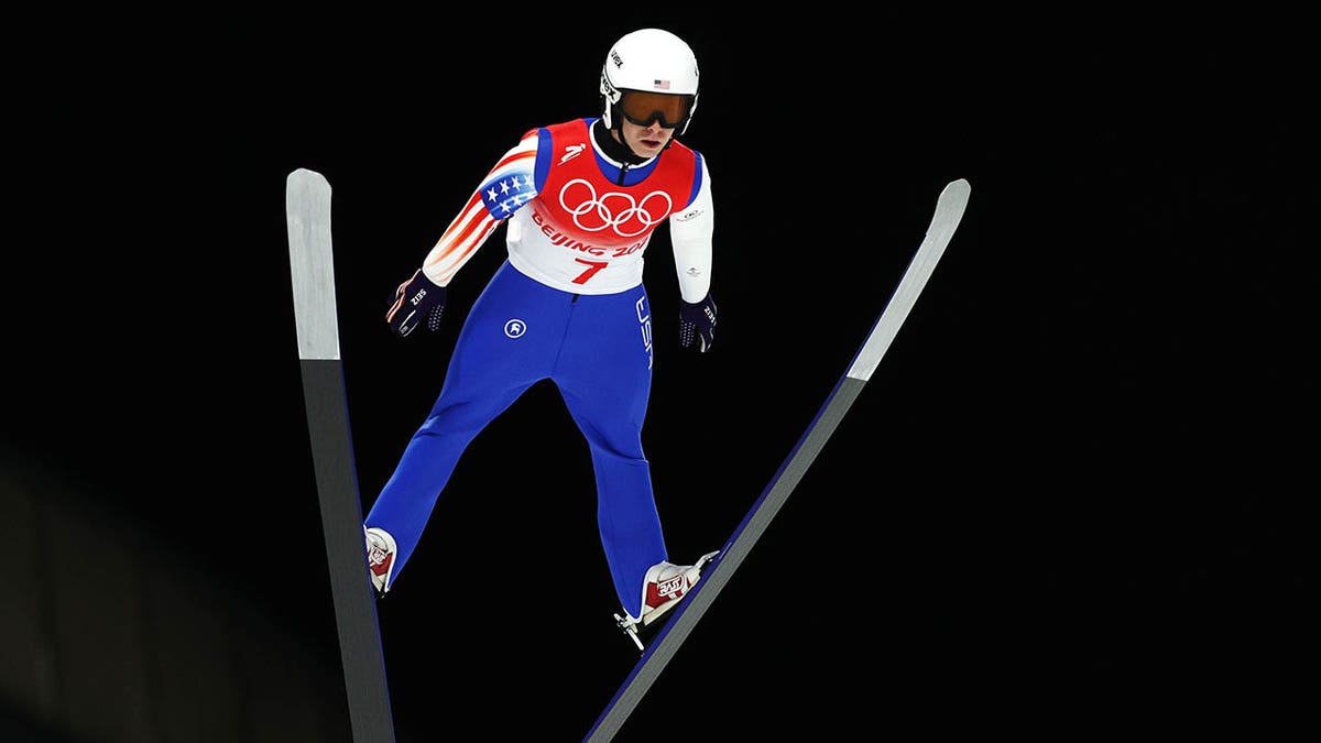 Patrick Gasienica during the 2022 Winter Olympics