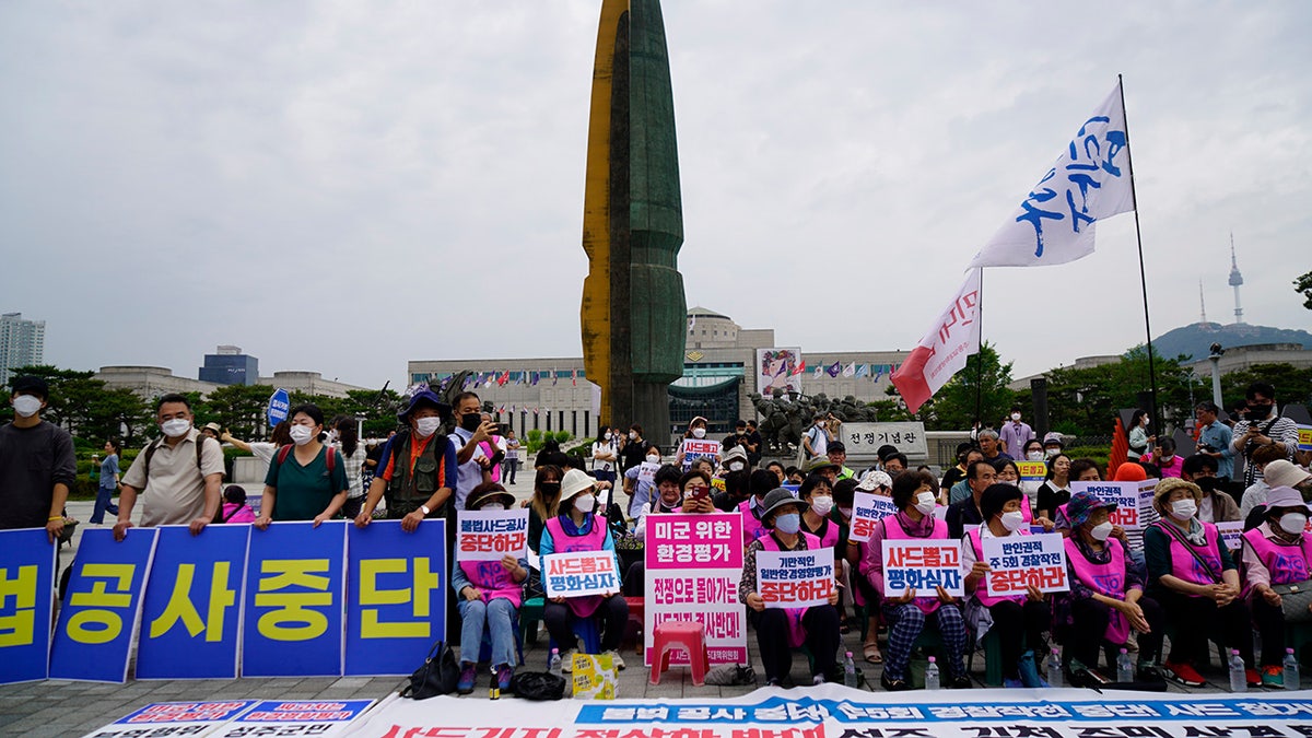 2022 THAAD protesters after new South Korea president elected