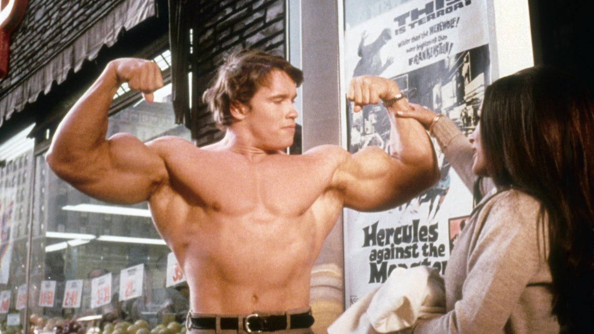 Arnold Schwarzenegger in his film debut "Hercules in New York."