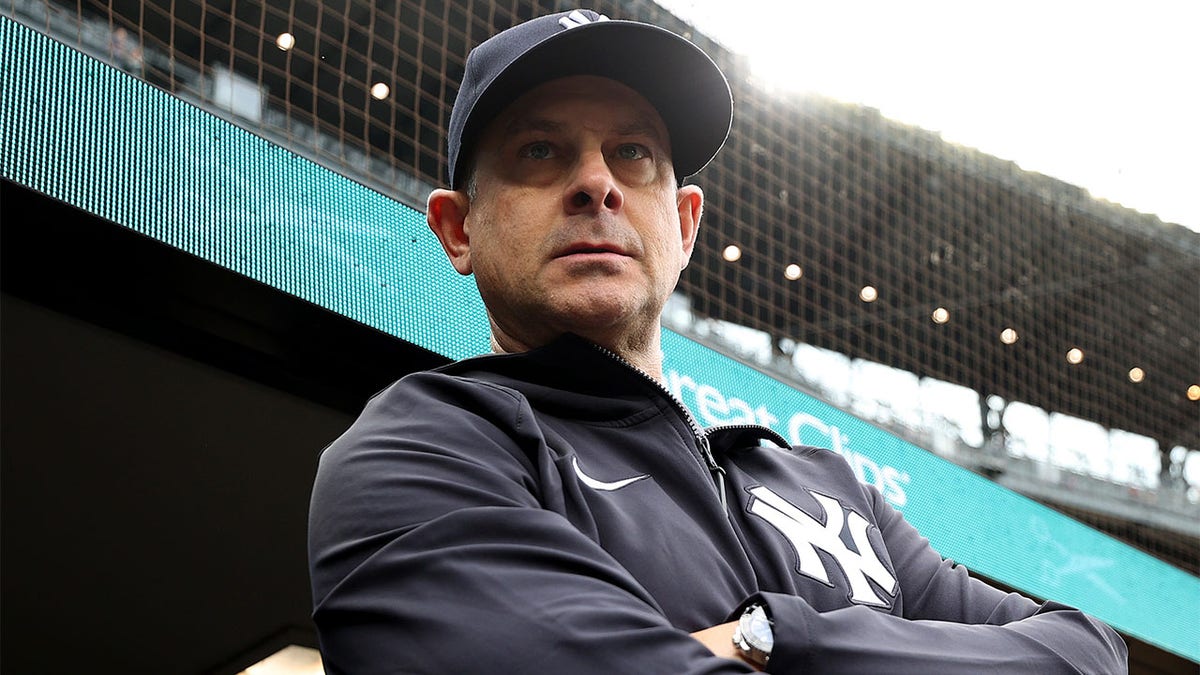 Yankees manager Aaron Boone before a game against Seattle