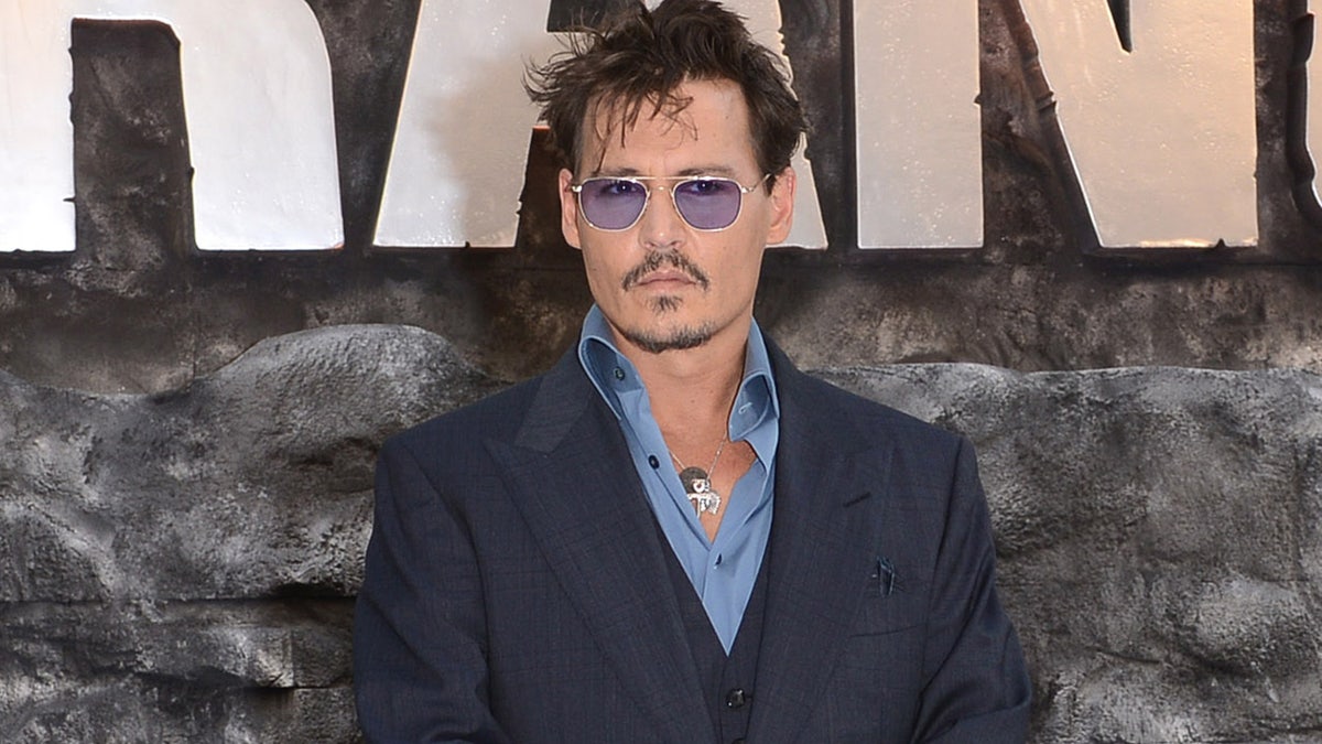 Johnny Depp at The Lone Ranger premiere in England