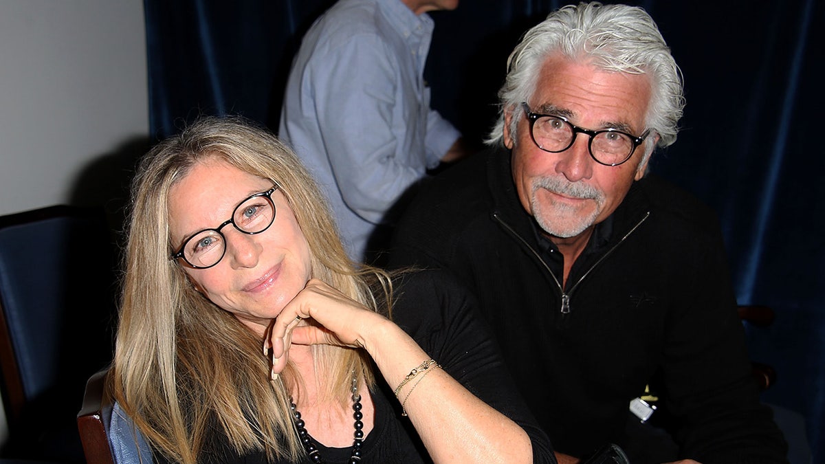 James Brolin and Barbra Streisand at the "And So It Goes" premiere in New York