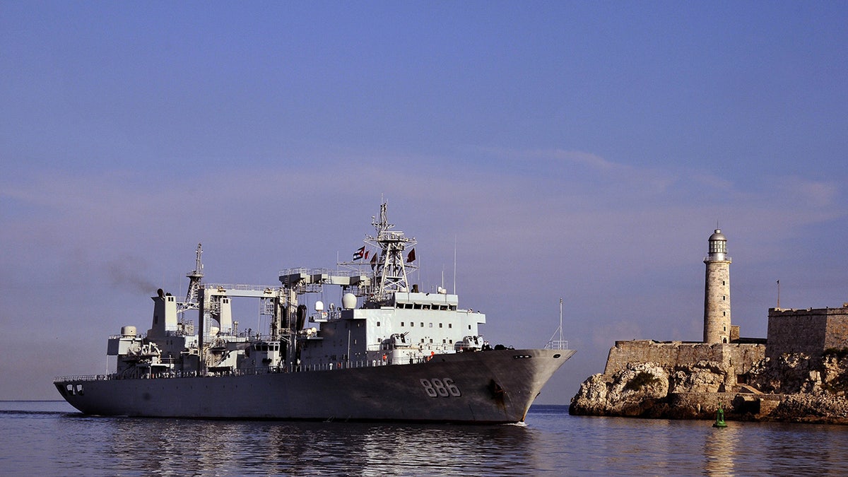 Chinese Navy ship by Cuba