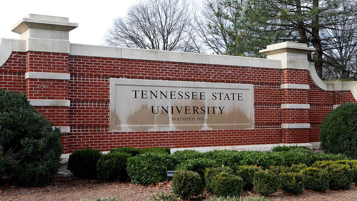 Tennessee State University's logo outside the university