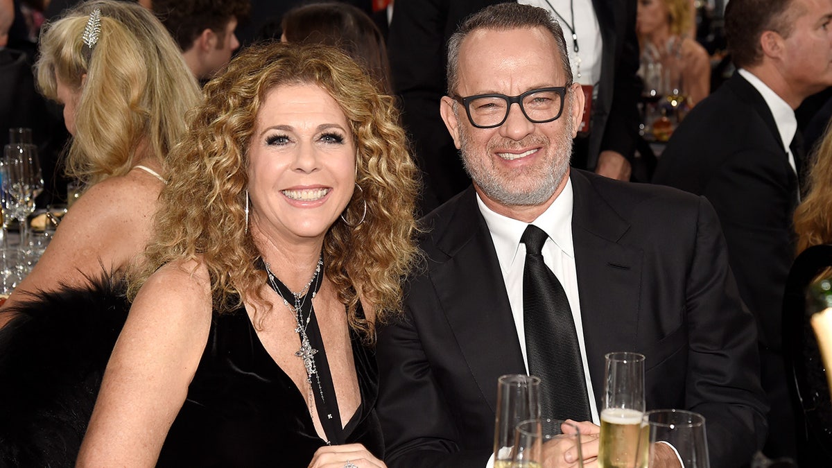 Rita Wilson and Tom Hanks at the Critics Choice Awards in 2016