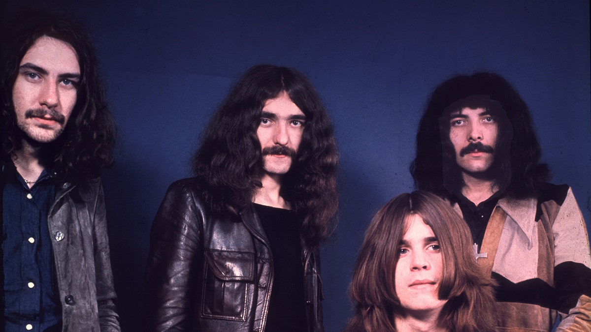 Black Sabbath members posing