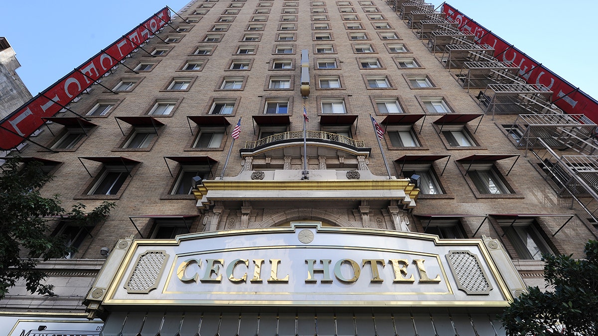 The exterior of the Cecil Hotel