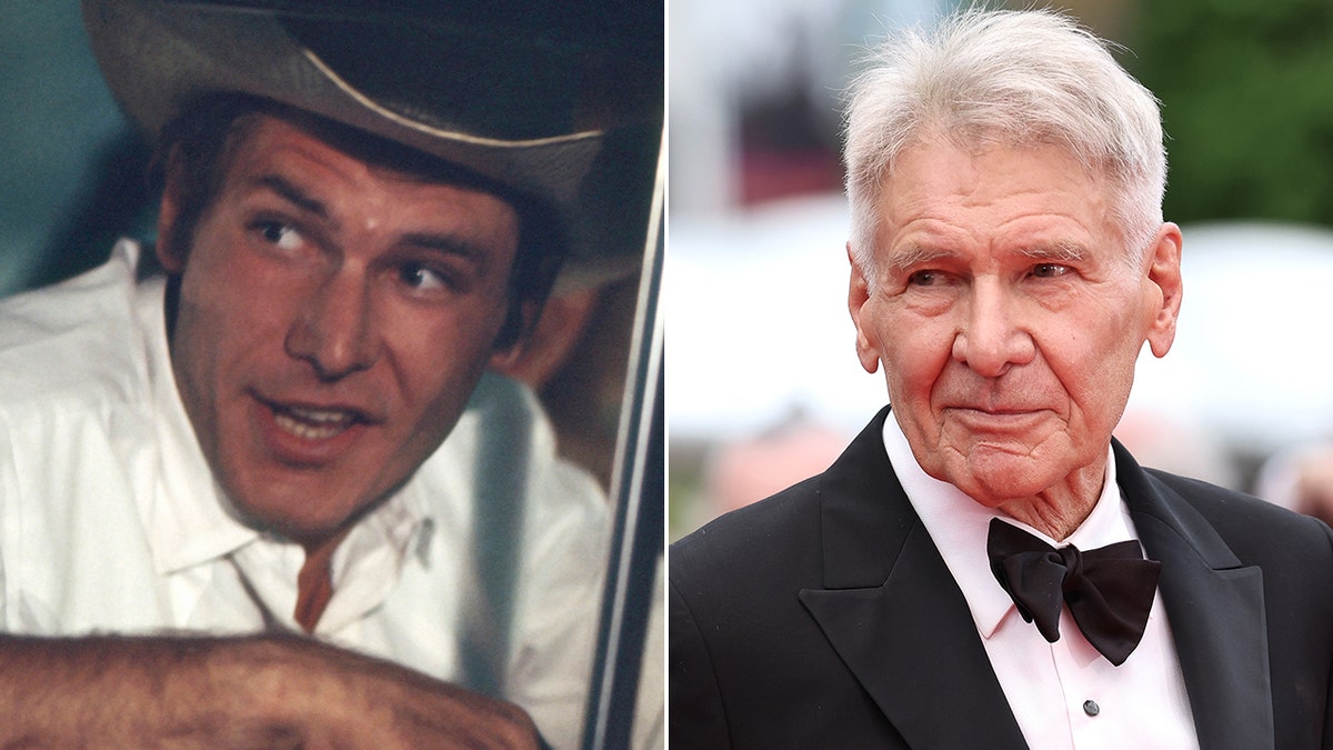 Harrison Ford then and now split