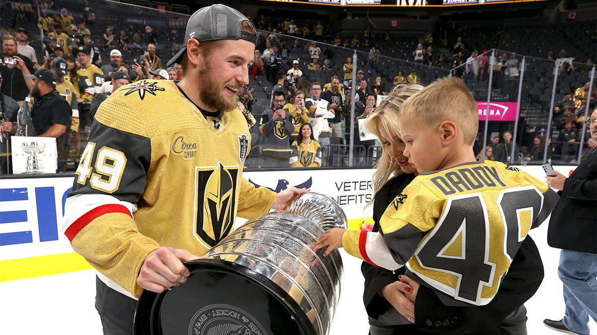 Ivan Barbashev holds Stanley Cup