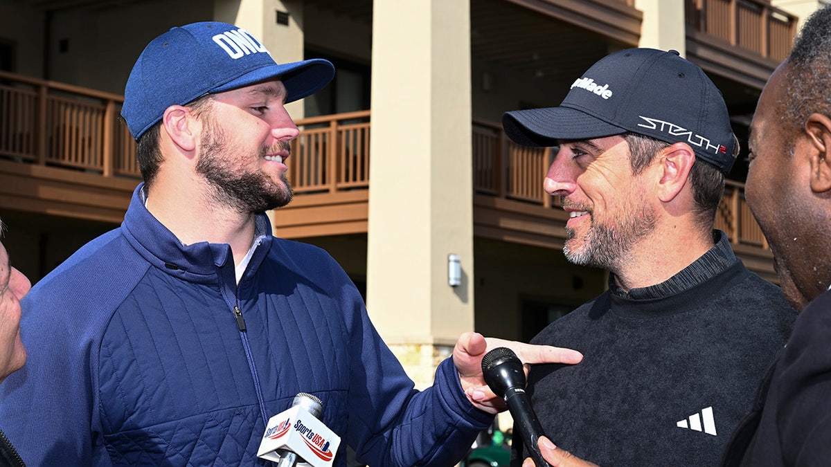 Josh Allen and Aaron Rodgers talk