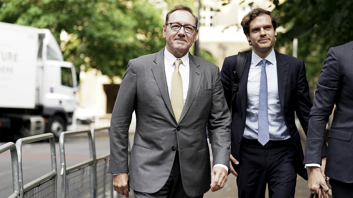 Kevin Spacey arrives at court
