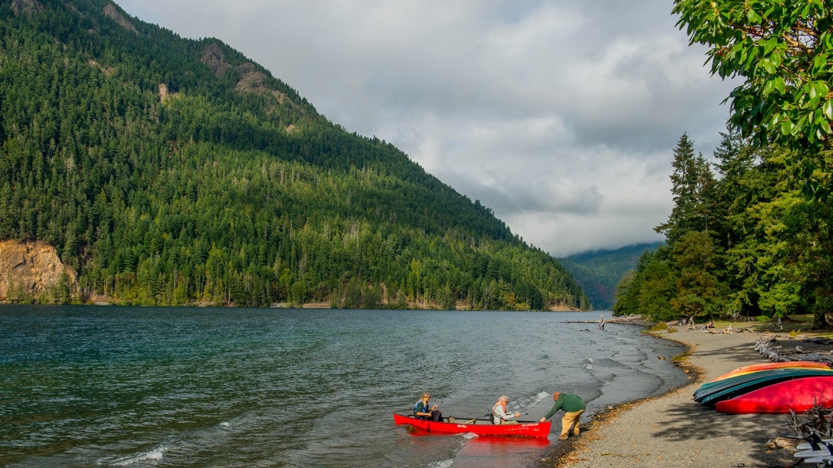 Canoeing in Olympic peninsula