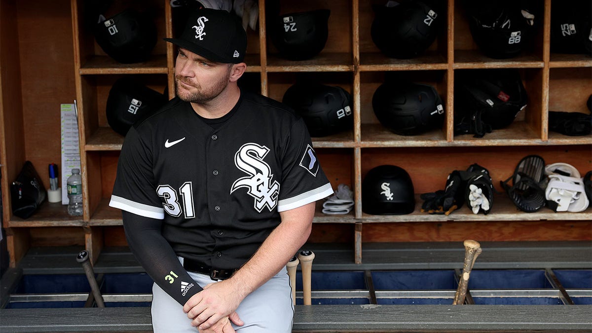 Liam Hendriks in the dugout