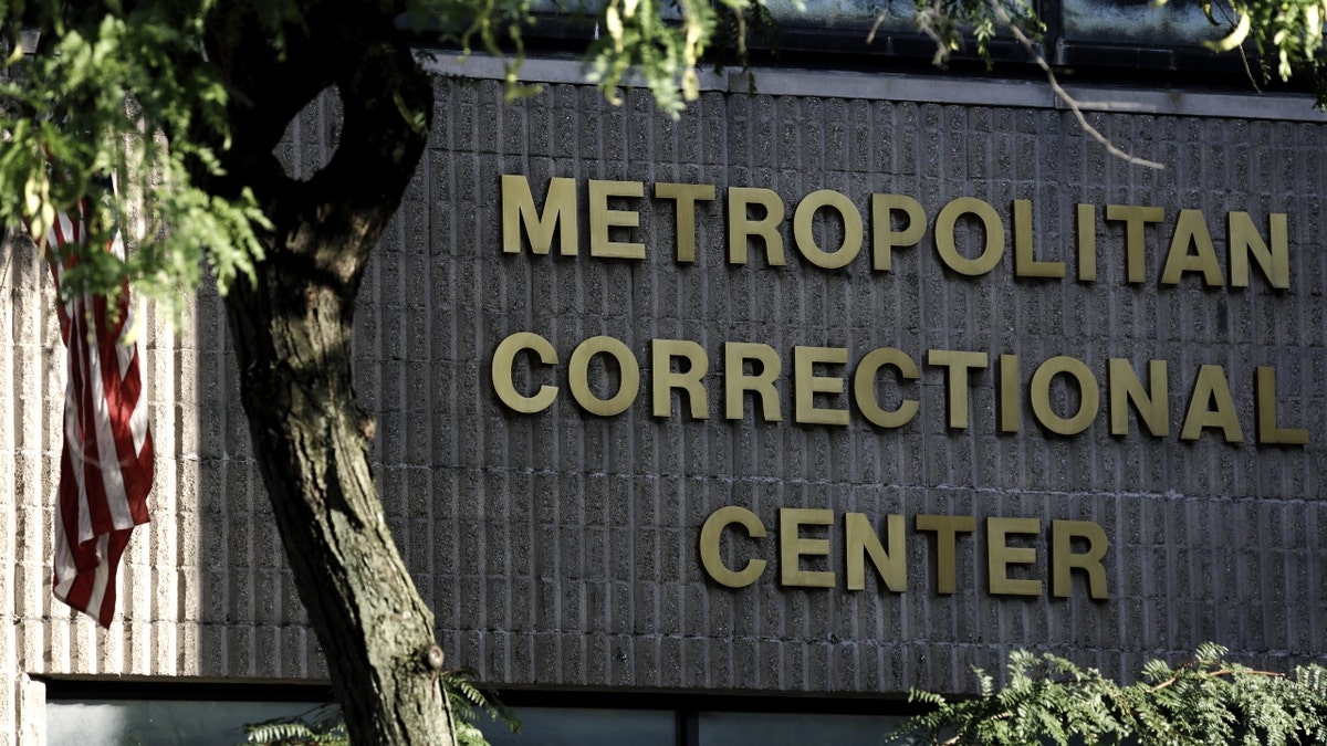 A sign for the Metropolitan Correctional Center