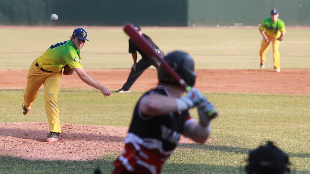 Christian Harkey throws