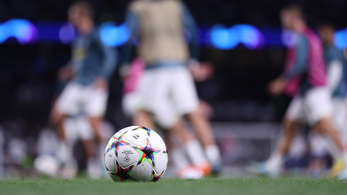 Soccer ball on field