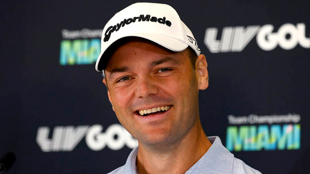 Martin Kaymer speaks to reporters