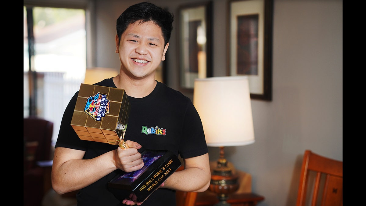 max park with rubik's trophy
