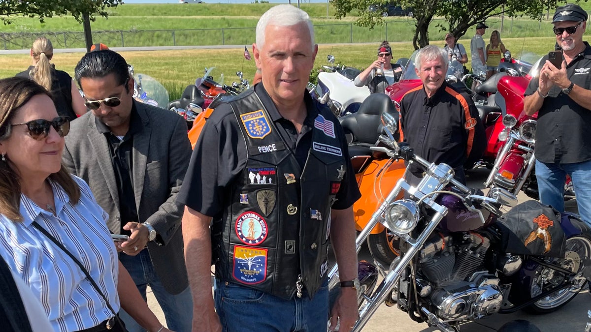 Mike Pence motorcycle ride Iowa