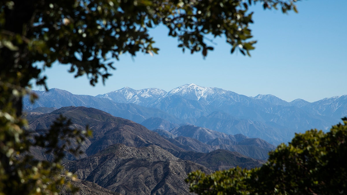 A photo of Mt. Baldy with snow