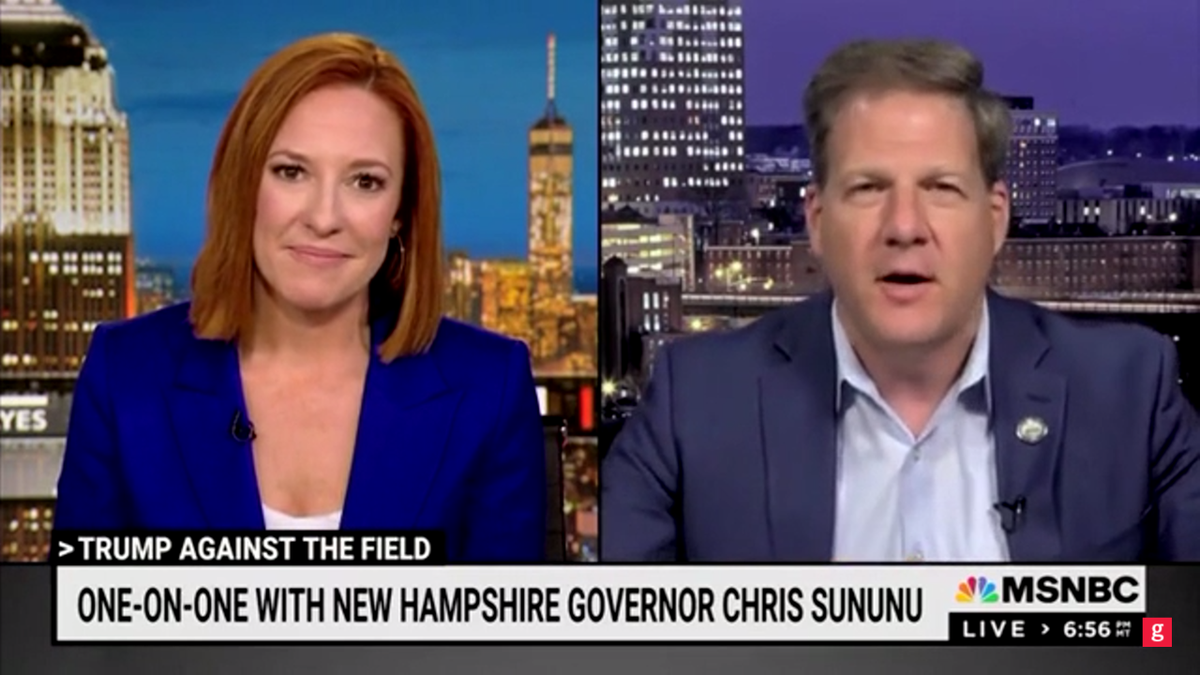 Jen Psaki and Chris Sununu