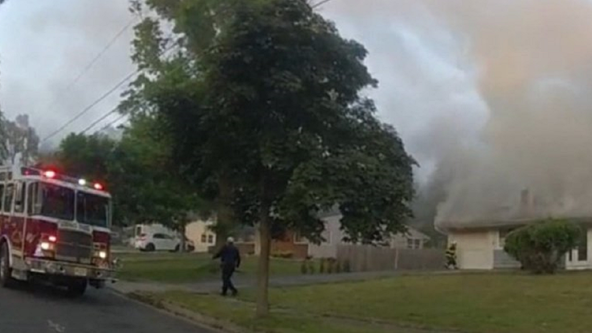 New Jersey home on fire