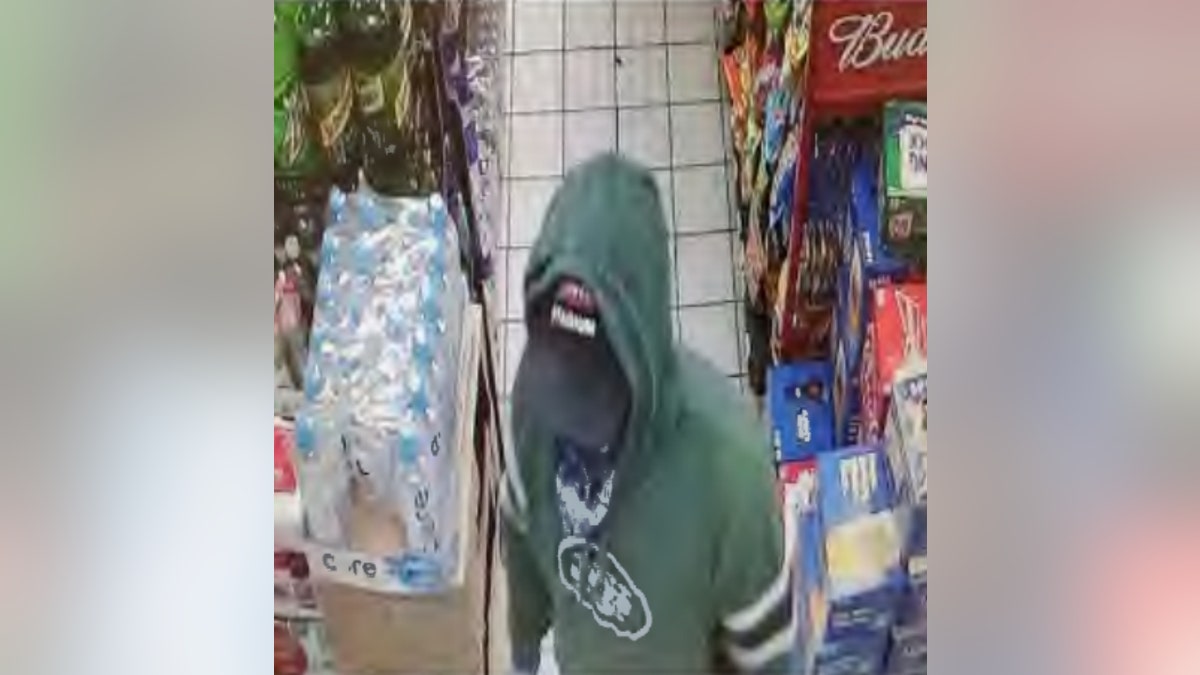 Surveillance footage shows Nicholas Orsini walking through the gas station