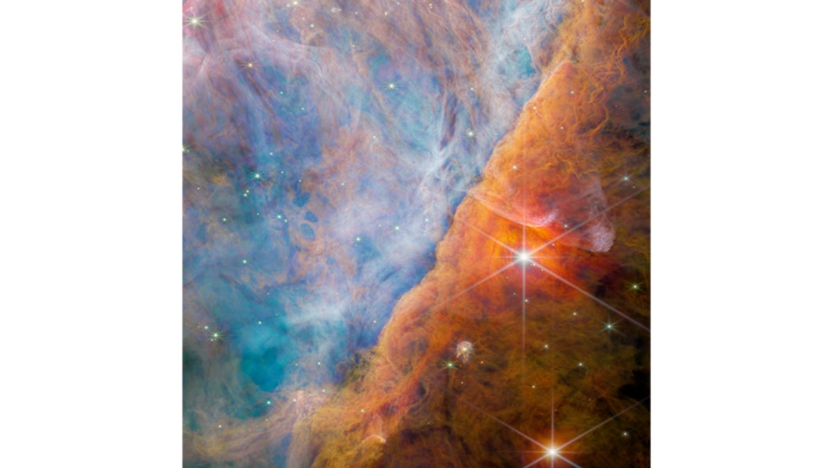 A part of the Orion Nebula known as the Orion Bar