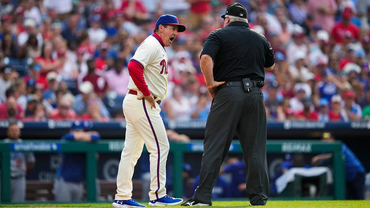 Phillies' Rob Thomson Ejected After Arguing About Resetting Pitch Clock ...