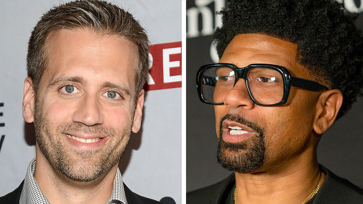 ESPN's Max Kellerman, left, and Jalen Rose were among the TV personalities let go in a cost-cutting measure. (Araya Doheny/WireImage | Marcus Ingram/Getty Images) 