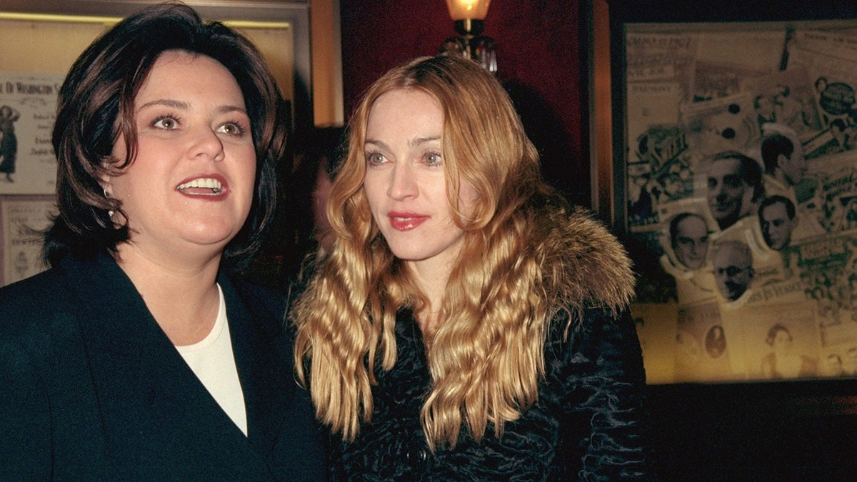 Madonna and Rosie ODonnell at a premiere