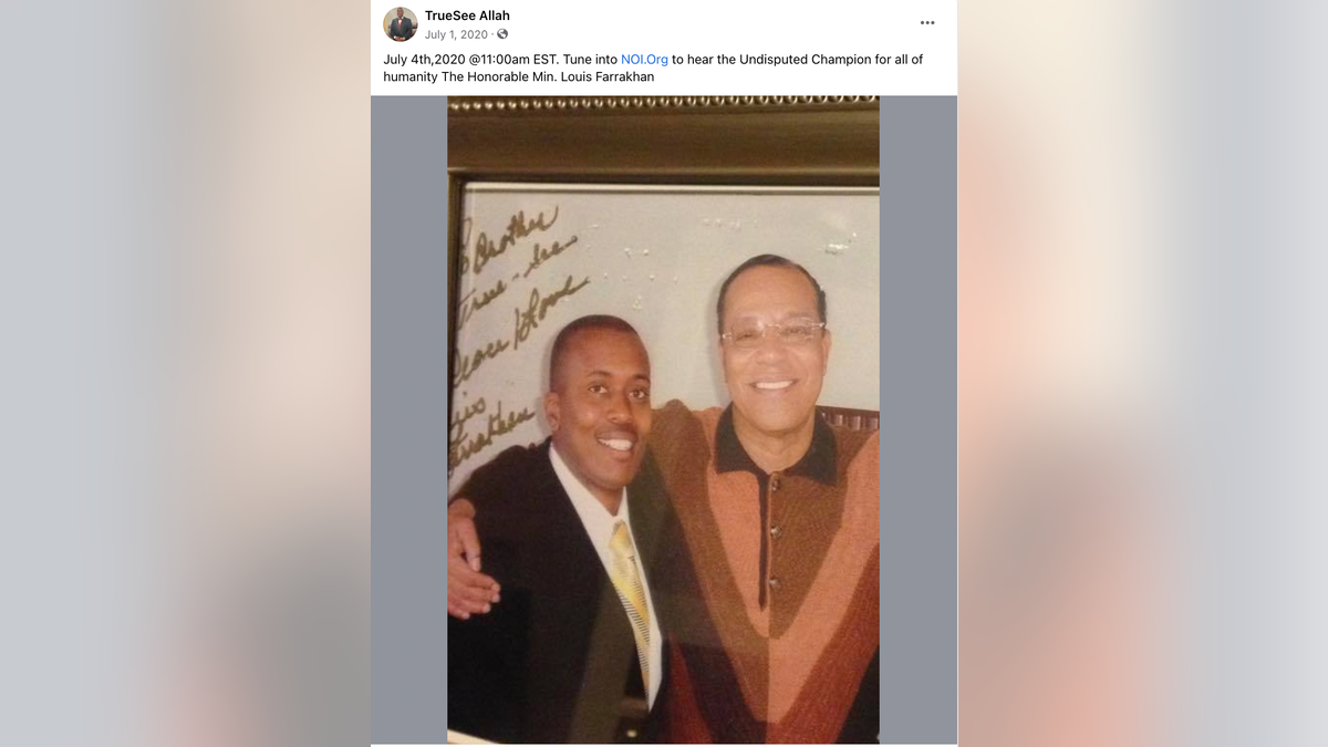 True-See Allah's Facebook post with Farrakhan