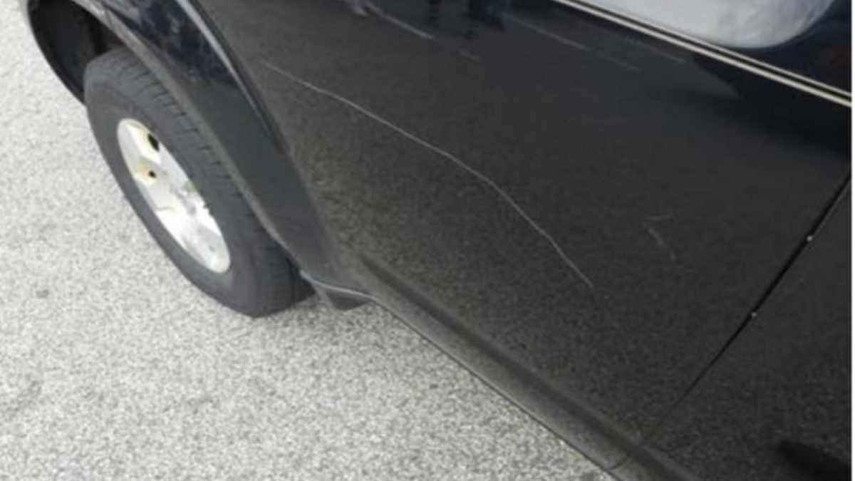 A car allegedly keyed by RI State Senator Joshua Miller