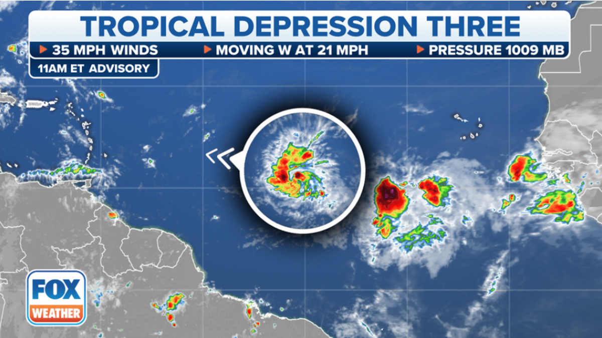 Tropical Depression Becomes Tropical Storm Bret In Central Atlantic ...