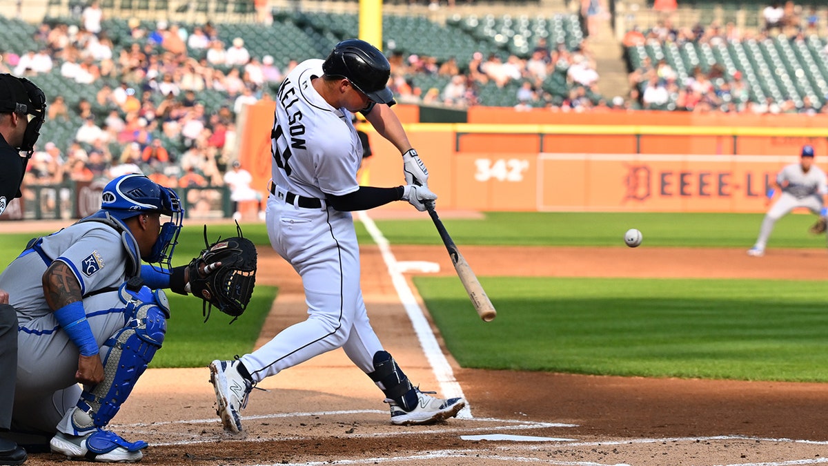 Spencer Torkelson swings