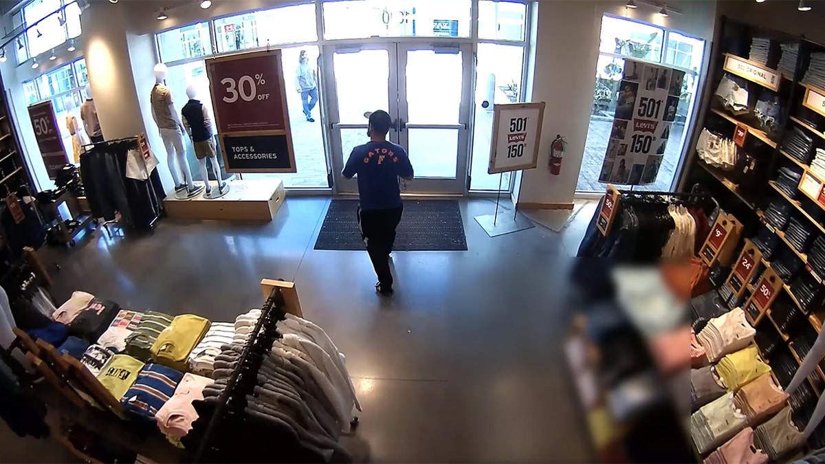 Surveillance Video still image from store