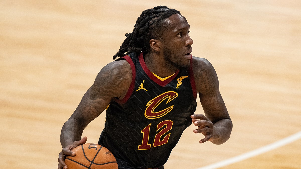 Taurean Prince brings the ball up the court