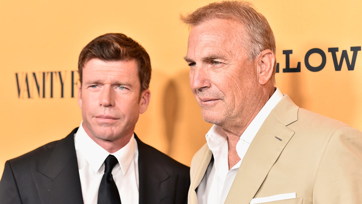 Taylor Sheridan e Kevin Costner sul tappeto rosso