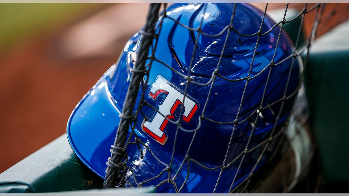 Texas Rangers helmet