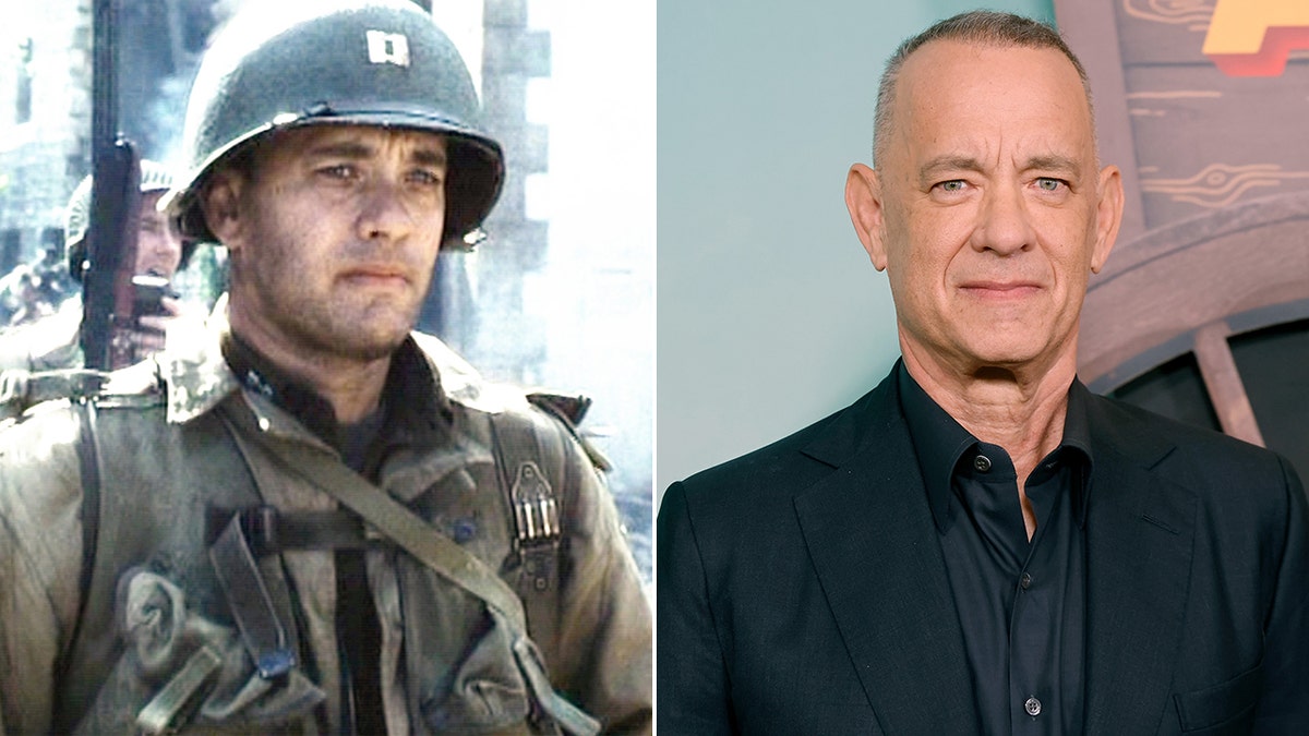 Tom Hanks then and now split