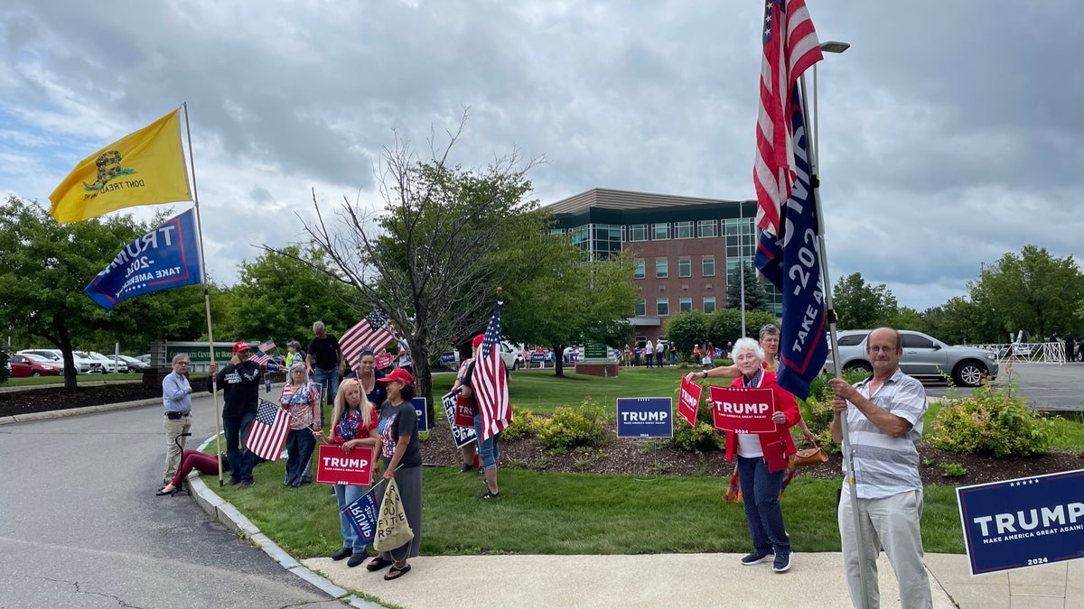 Trump supporters in Concord, NH