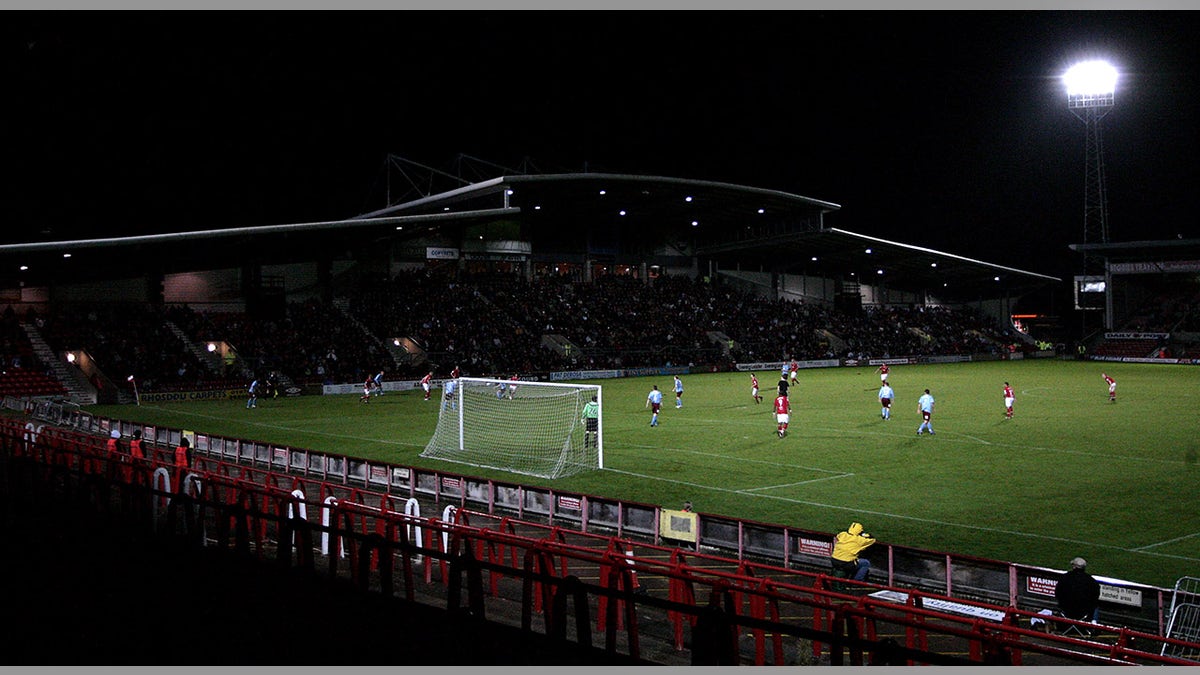 General view of soccer pitch