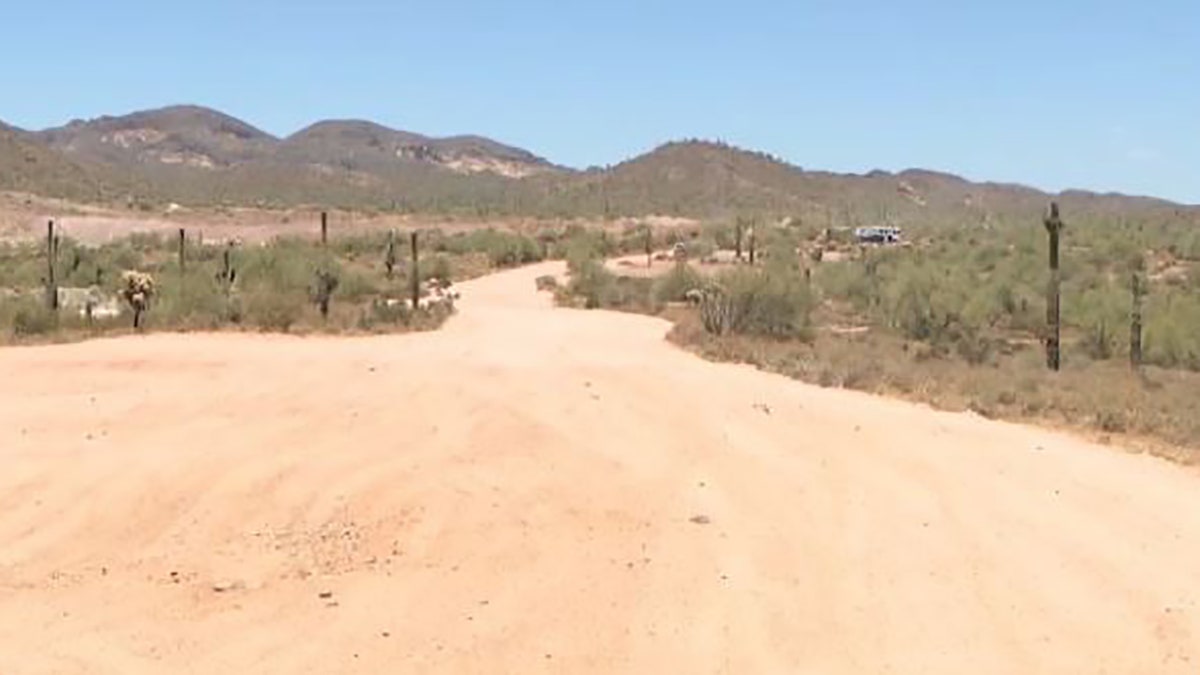 desert road near where body was found