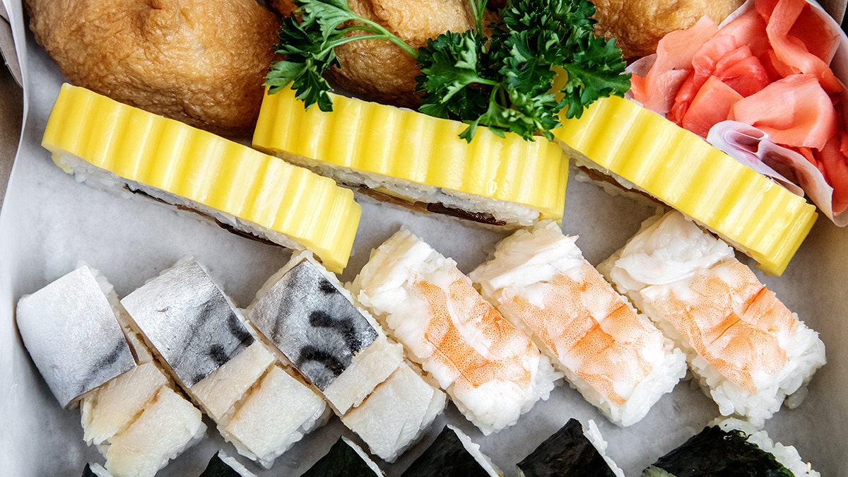 An array of sushi 