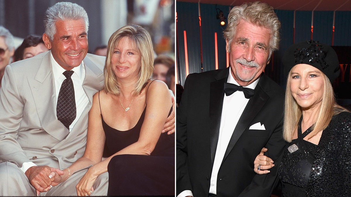 Barbra Streisand and James Brolin then and now split