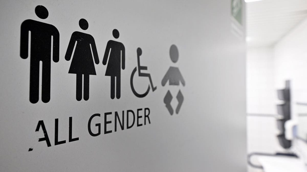 all-gender bathroom sign