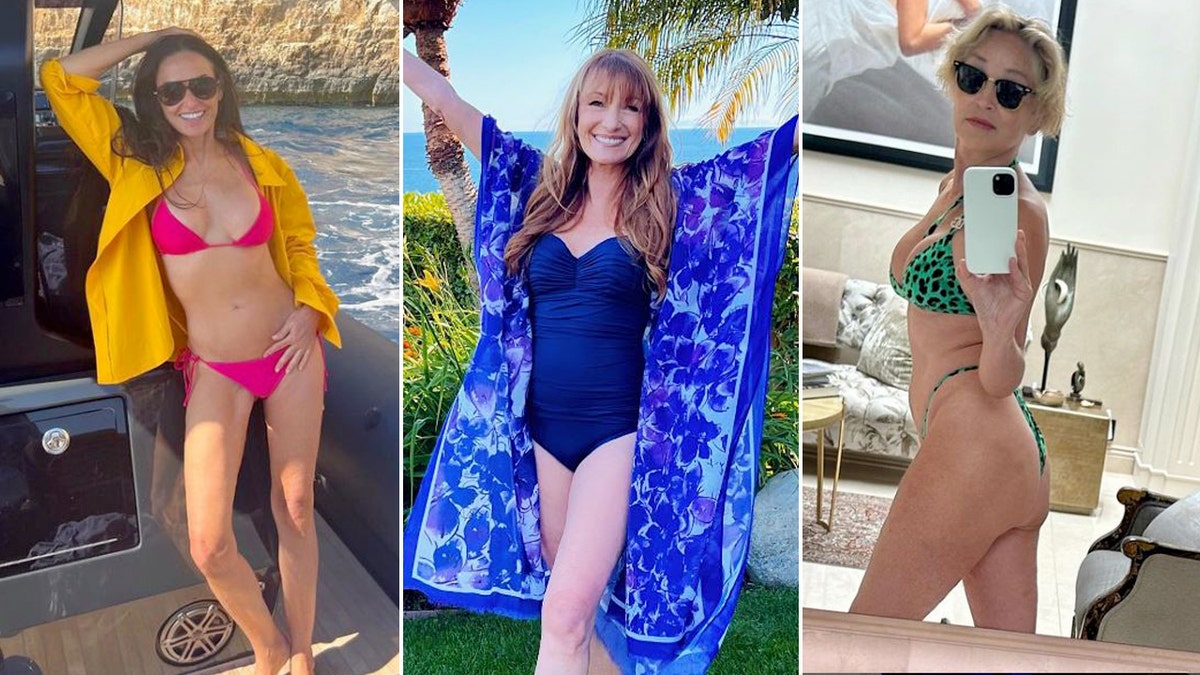 Bikini babes over 60: Demi Moore, Sharon Stone and Jane Seymour