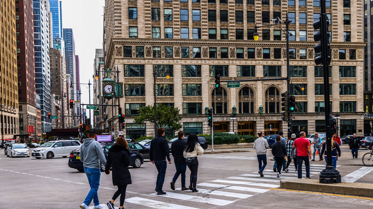 Pedestrians in Chicago